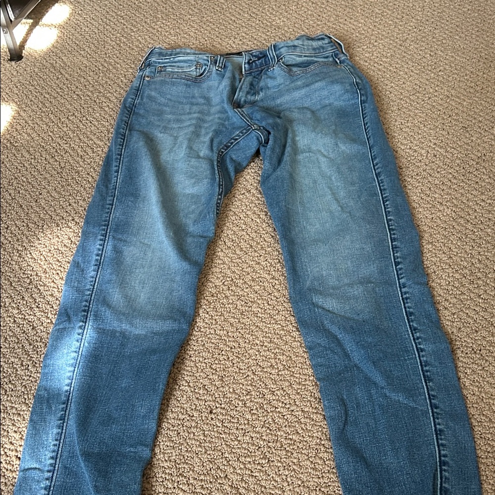 Hollister Men's Slim Jeans in Denim Blue
